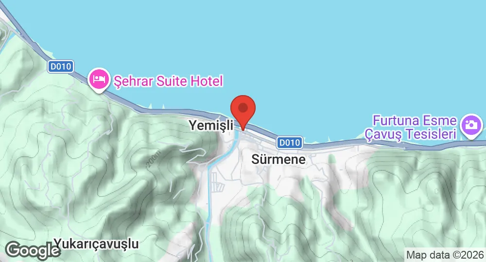 Map of Sürmene Naval Base