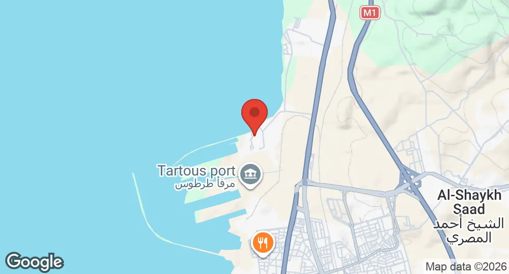 Map of Tartus Naval Base