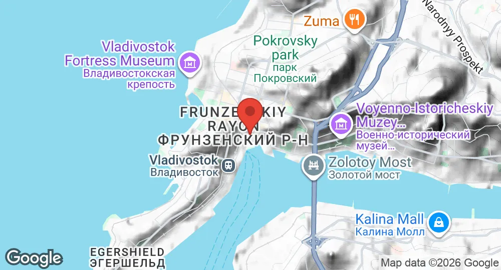 Map of Vladivostok Naval Base