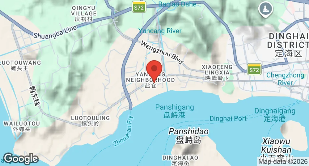 Map of Zhoushan Naval Base
