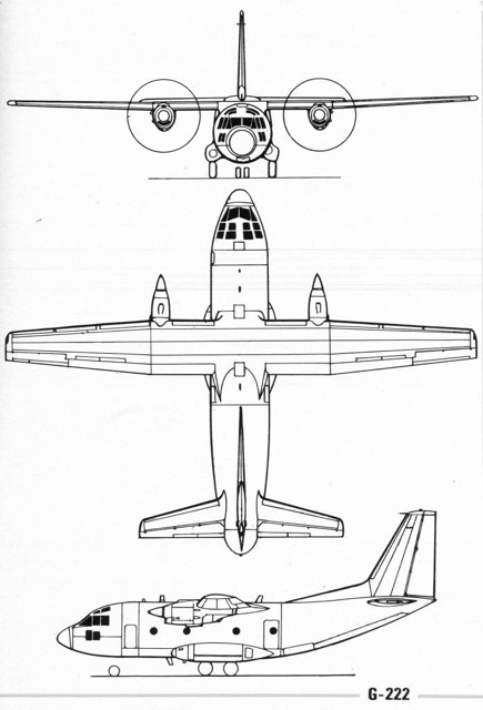 3-view profile of G.222