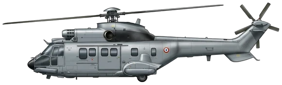AS332 Super Puma profile drawing
