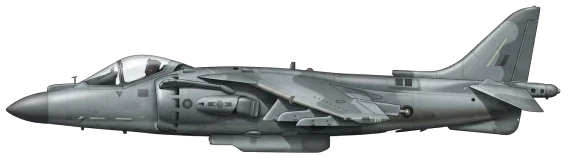 AV-8B Harrier II profile drawing