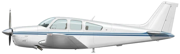 Beechcraft Bonanza profile drawing