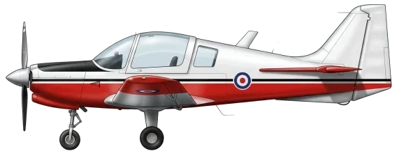 Scottish Aviation Bulldog profile drawing