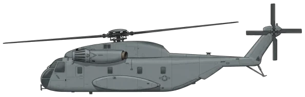 CH-53 Sea Stallion profile drawing