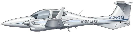 DA42 Twin Star profile drawing