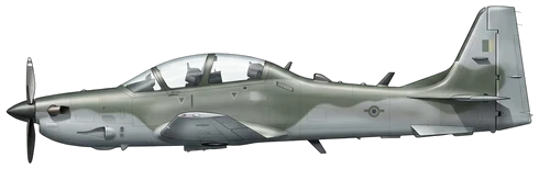 EMB-314 Super Tucano profile drawing