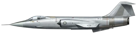 F-104 Starfighter profile drawing