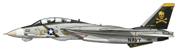 F-14 Tomcat profile drawing