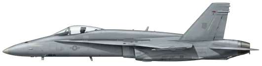 F/A-18 Hornet profile drawing