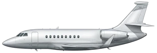 Falcon 2000 profile drawing