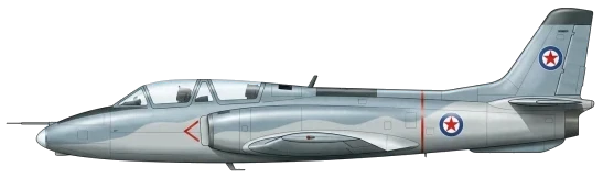 G-2 Galeb profile drawing