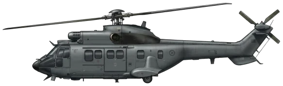 H215M / AS532 Cougar profile drawing
