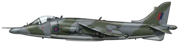 Harrier profile drawing
