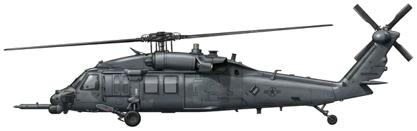 HH-60 Pave Hawk profile drawing