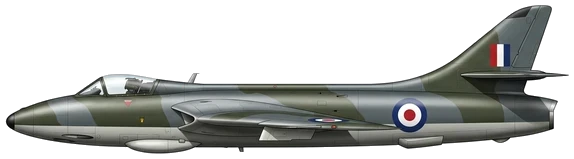 Hawker Hunter profile drawing