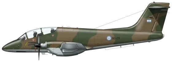 IA 58 Pucará profile drawing
