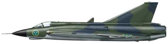 J-35 Draken profile drawing