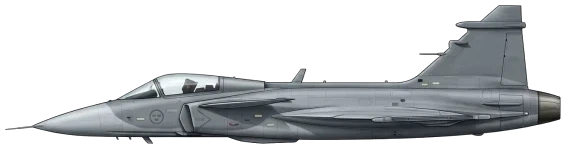 JAS 39 Gripen profile drawing