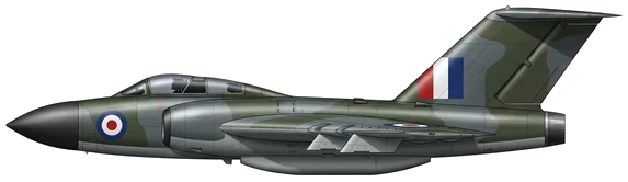 Gloster Javelin profile drawing