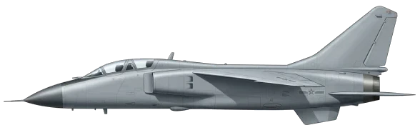Xian JH-7 Flounder combat aircraft side profile drawing