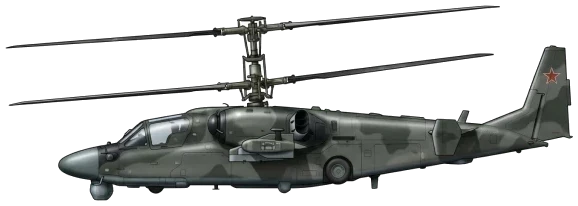Ka-52 Alligator Hokum-B profile drawing