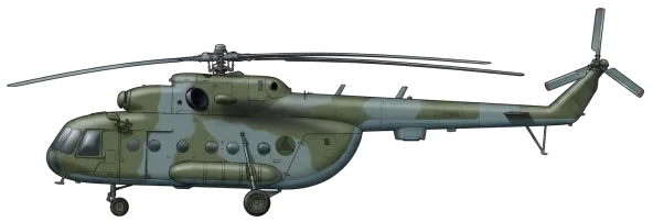 Mi-8 Hip profile drawing