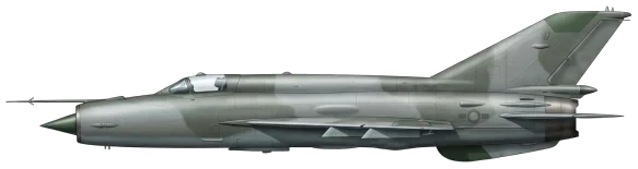 MiG-21 Fishbed profile drawing