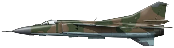 MiG-23 Flogger profile drawing