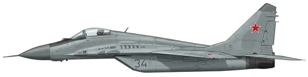 MiG-29K Fulcrum-D profile drawing