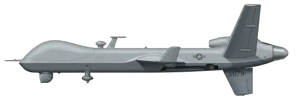 General Atomics MQ-9B SkyGuardian UAV profile drawing