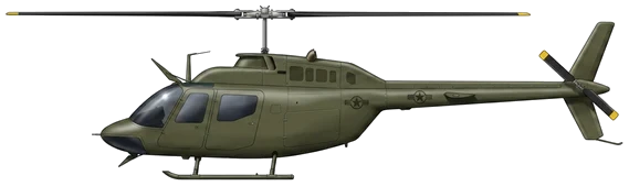 OH-58 Kiowa profile drawing