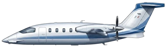 P180 Avanti profile drawing