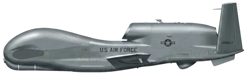 RQ-4 Global Hawk profile drawing