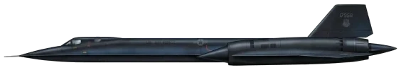 SR-71 Blackbird profile drawing