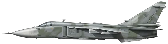 Su-24 Fencer profile drawing