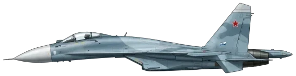 Su-27 Flanker profile drawing
