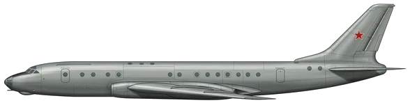 Tu-104 Camel profile drawing