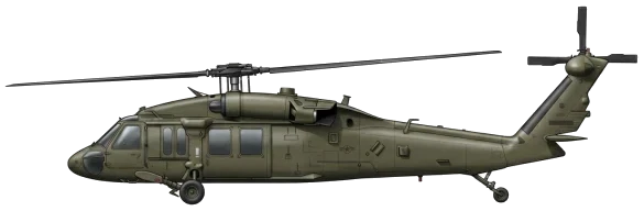 UH-60 Black Hawk profile drawing