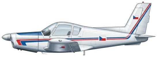 Zlin Z 42 profile drawing