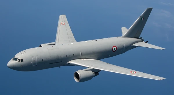 Boeing KC-767 military transport aircraft in flight