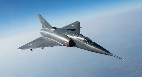 Dassault Mirage IV combat aircraft in flight