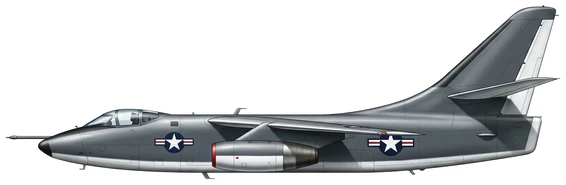 Douglas A-3 Skywarrior Combat profile drawing