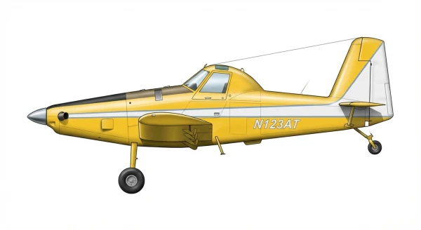 Profile drawing of Air Tractor AT-500