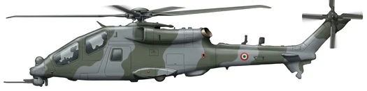 Leonardo AW249 Fenice military helicopters side profile drawing