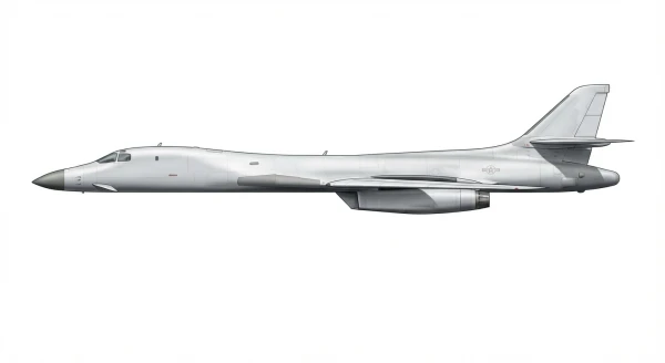 Profile drawing of Rockwell B-1A