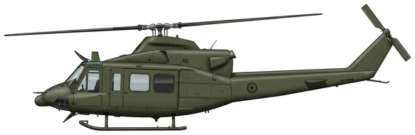 Bell 412 profile drawing