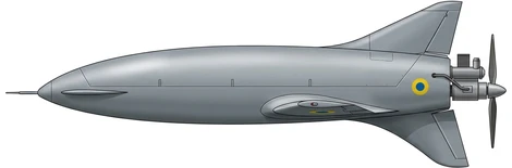 UkrJet Bober UAV profile drawing