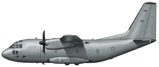 Leonardo C-27J Spartan Transport profile drawing